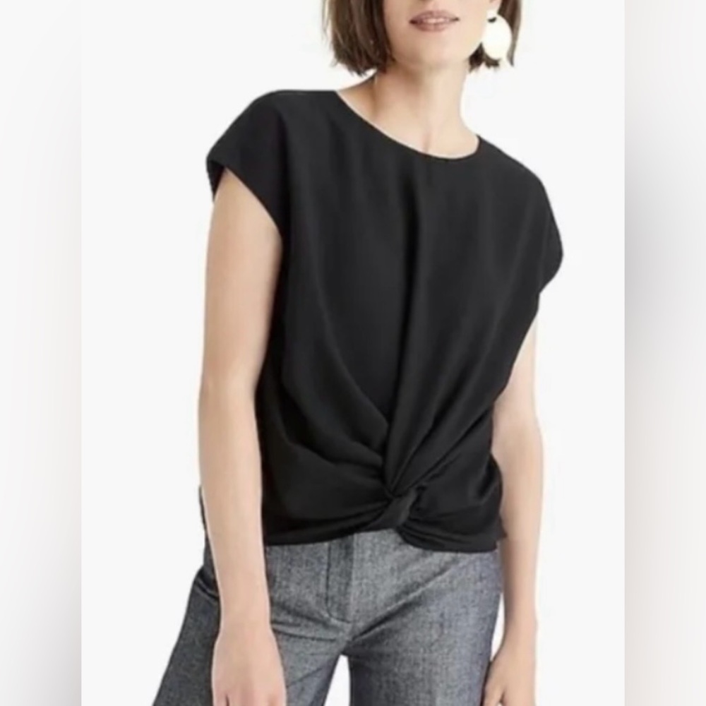 NWOT J Crew 365 Airhead Oversized Front Knot Top